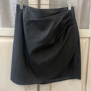 Abercrombie and Fitch asymmetrical pleather mini skirt size small